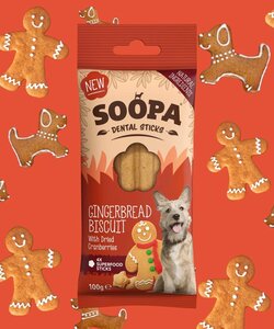 Soopa Dental sticks Gingerbread biscuit