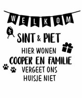 Raamsticker Sint en Piet